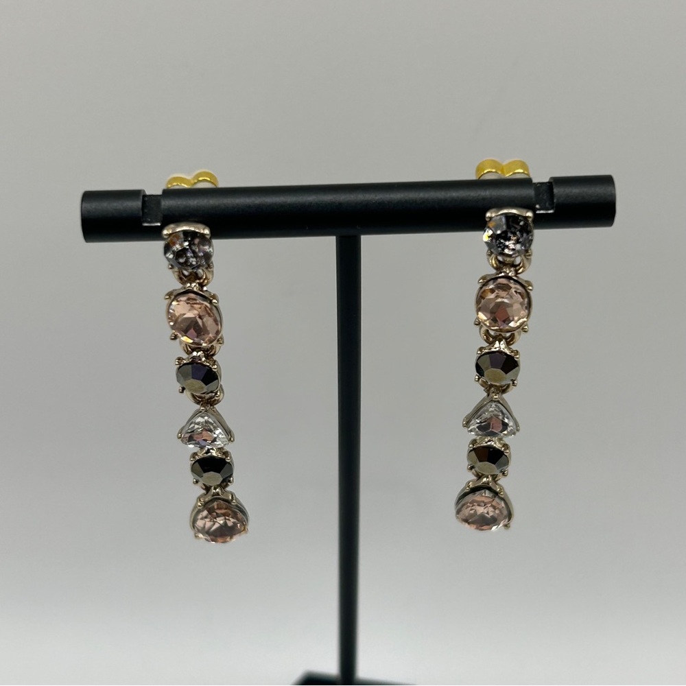 Givenchy - Earrings With Crystal Drop Multicolor Stones - Picture 3 of 7
